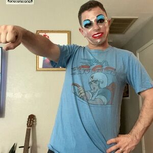 Junk Food Clothing Blue Graphic Tee